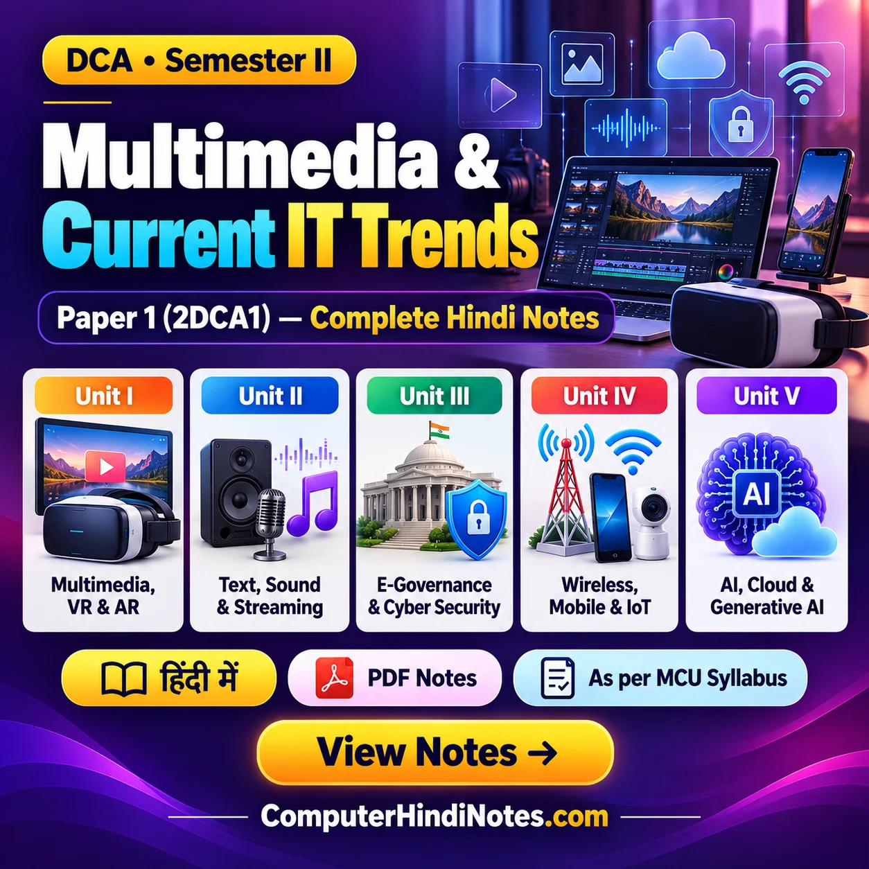 Multimedia and Current IT Trends (2DCA1)
